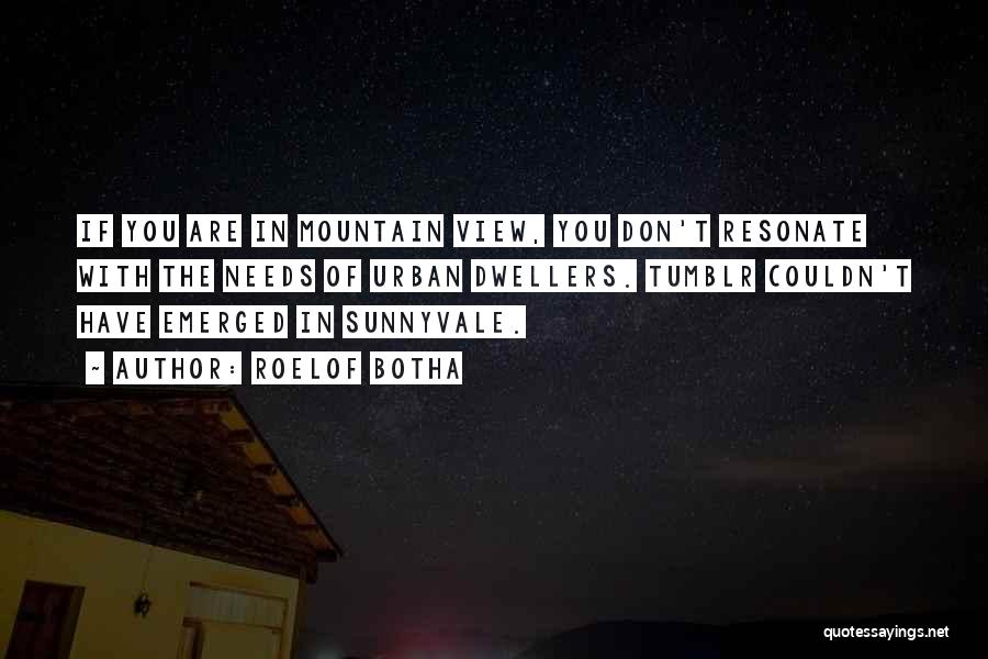 Mountain View Quotes By Roelof Botha