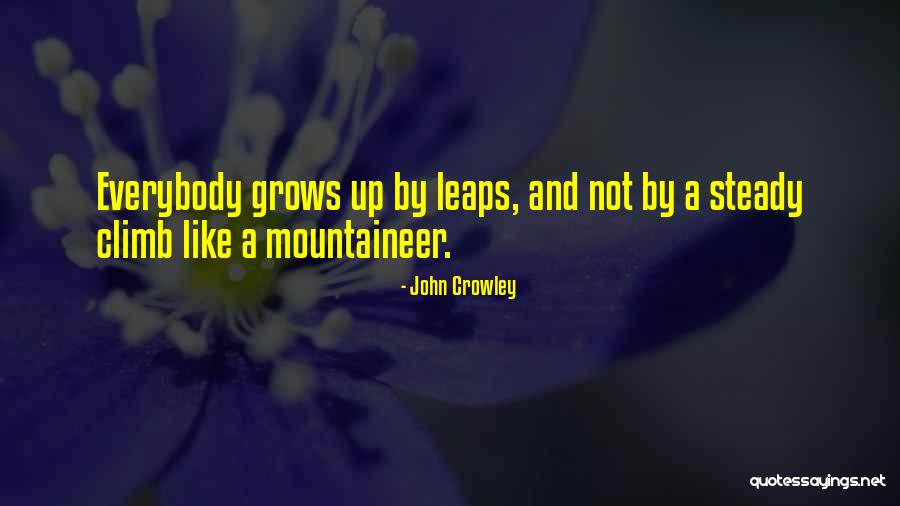 Mountaineer Quotes By John Crowley