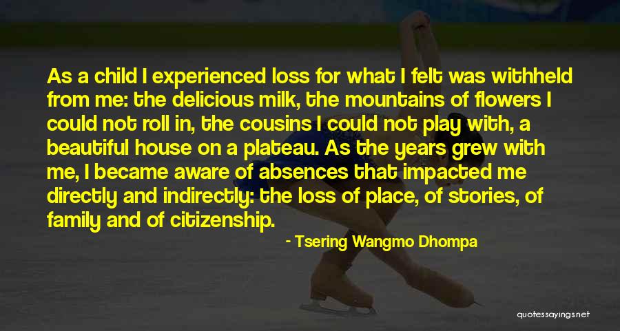 Mountains And Family Quotes By Tsering Wangmo Dhompa