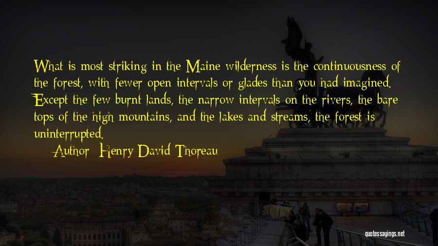 Mountains And Lakes Quotes By Henry David Thoreau