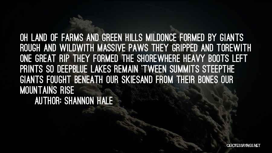 Mountains And Lakes Quotes By Shannon Hale