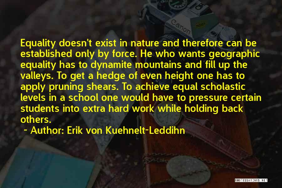 Mountains And Valleys Quotes By Erik Von Kuehnelt-Leddihn