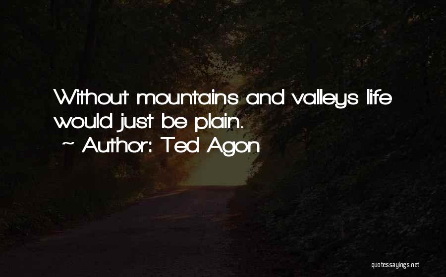Mountains And Valleys Quotes By Ted Agon