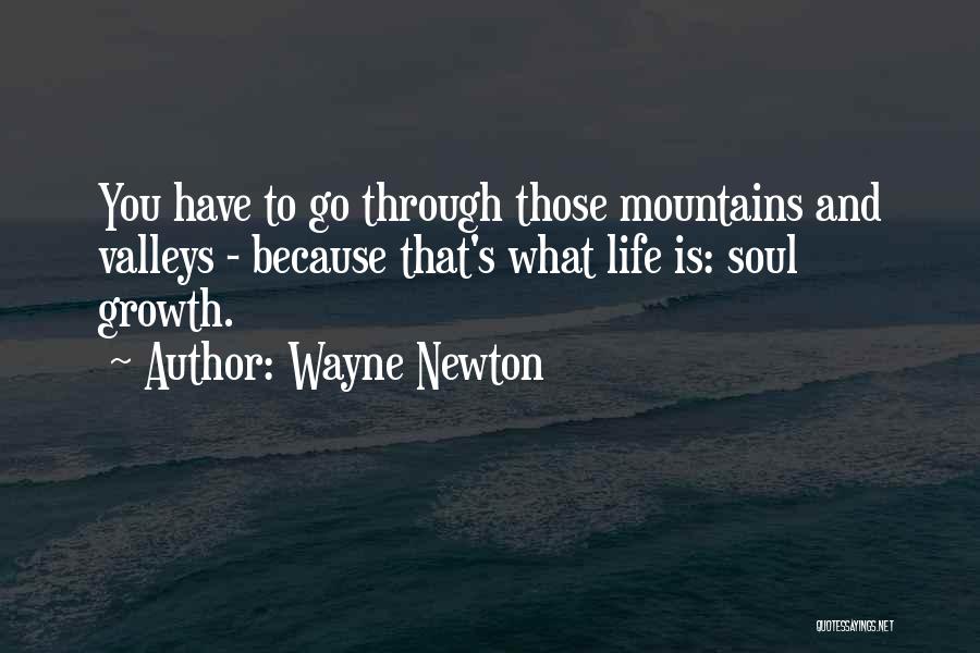 Mountains And Valleys Quotes By Wayne Newton