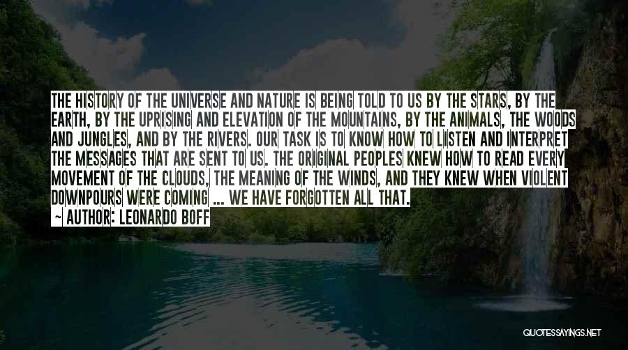 Mountains Nature Quotes By Leonardo Boff