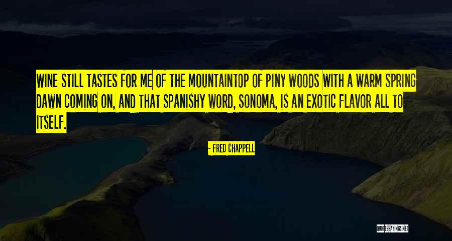 Mountaintop Quotes By Fred Chappell