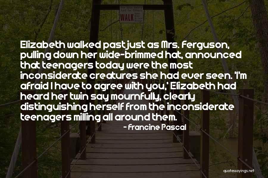 Mournfully Quotes By Francine Pascal Mournfully Quotes By Francine Pascal
