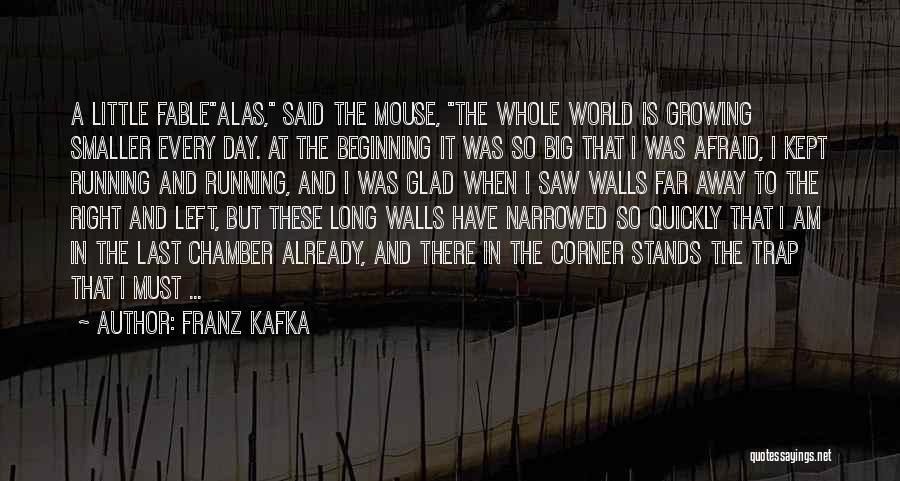 Mouse Trap Quotes By Franz Kafka