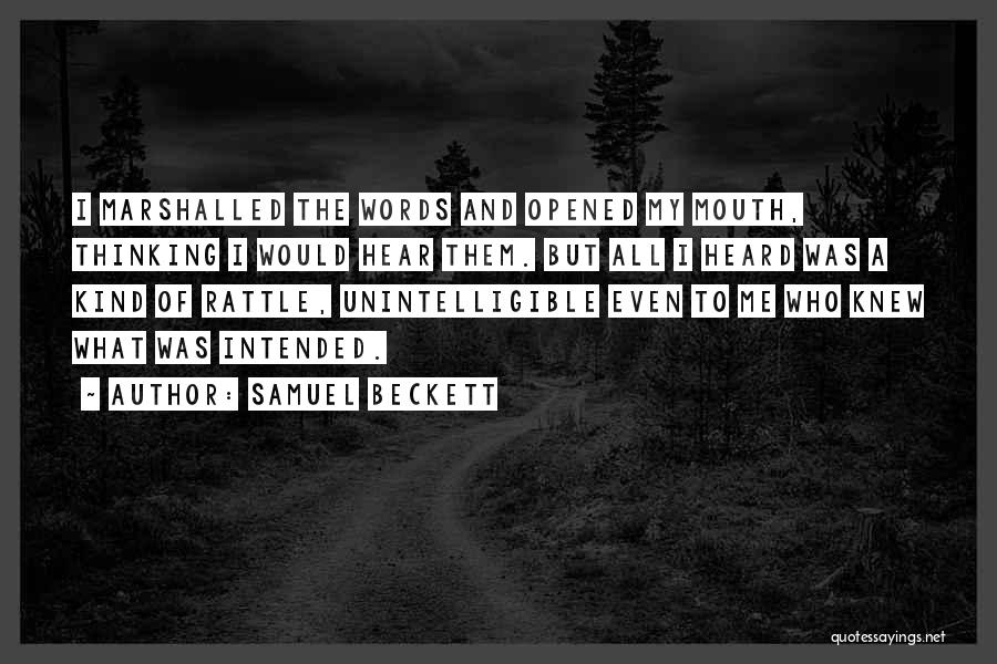 Mouth And Words Quotes By Samuel Beckett