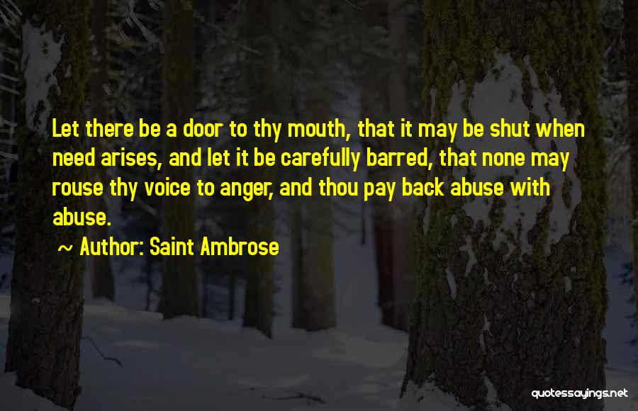 Mouth Shut Quotes By Saint Ambrose