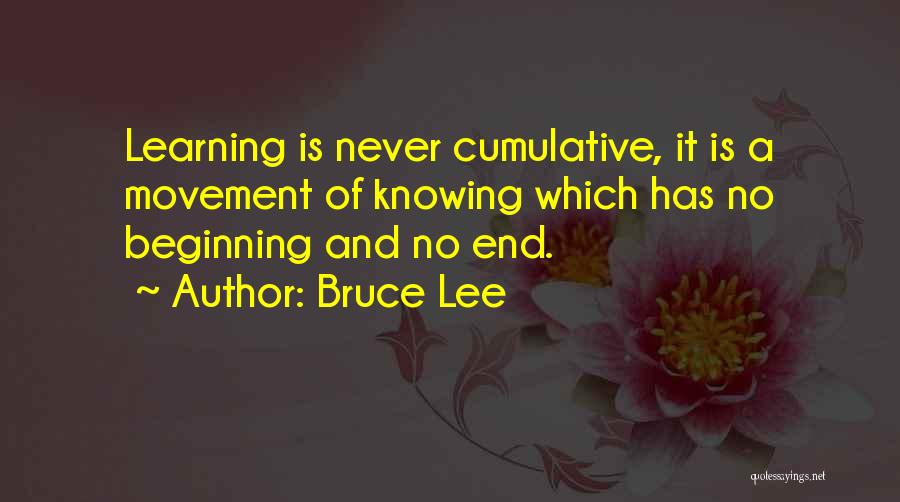 Movement And Learning Quotes By Bruce Lee