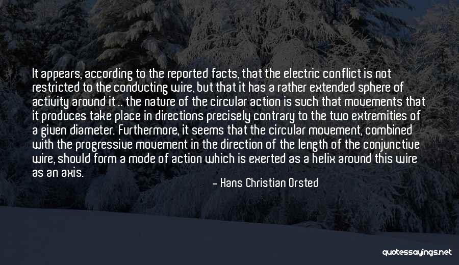 Movements Quotes By Hans Christian Orsted Movements Quotes By Hans Christian Orsted