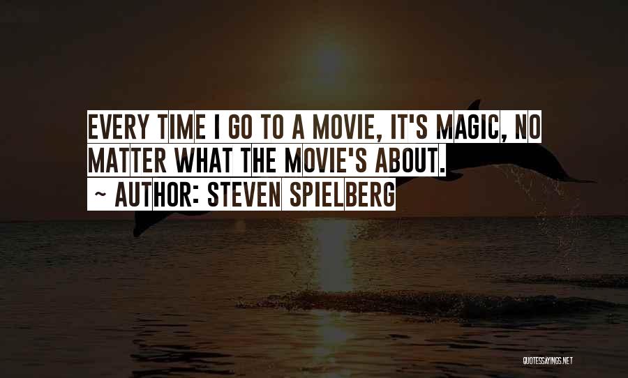 Movie About Time Quotes By Steven Spielberg