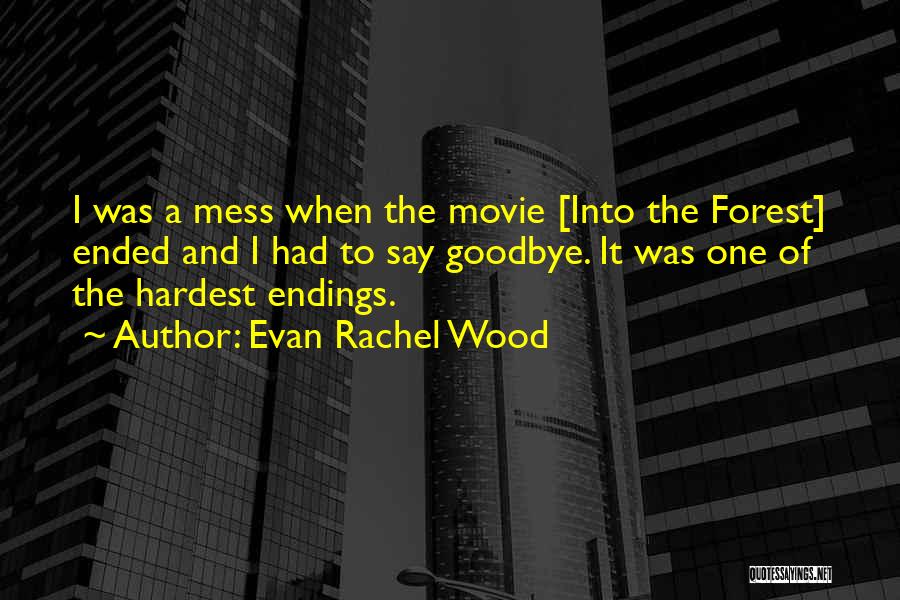 Movie Endings Quotes By Evan Rachel Wood