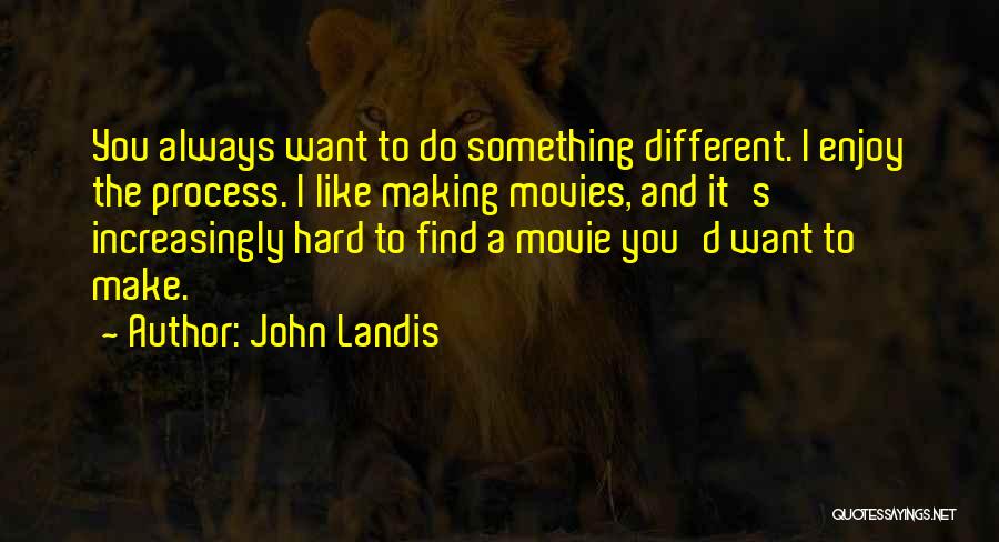 Movie Making Quotes By John Landis Movie Making Quotes By John Landis