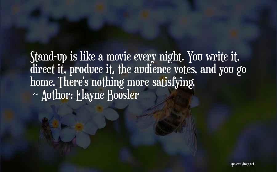 Movie Night Quotes By Elayne Boosler