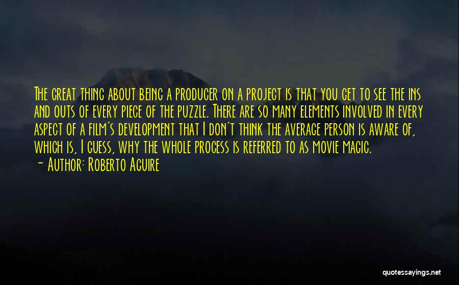 Movie Producer Quotes By Roberto Aguire
