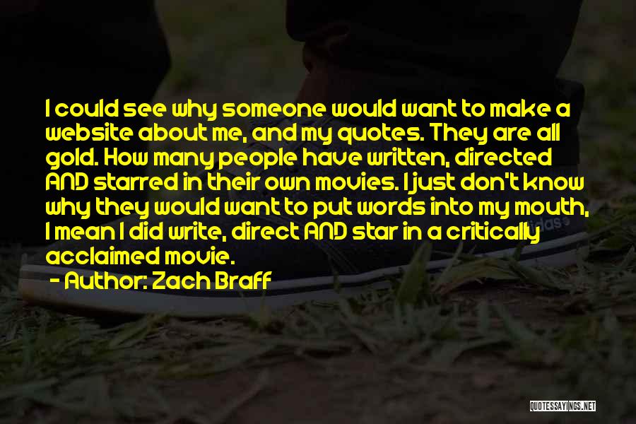 Movie Quotes Quotes By Zach Braff