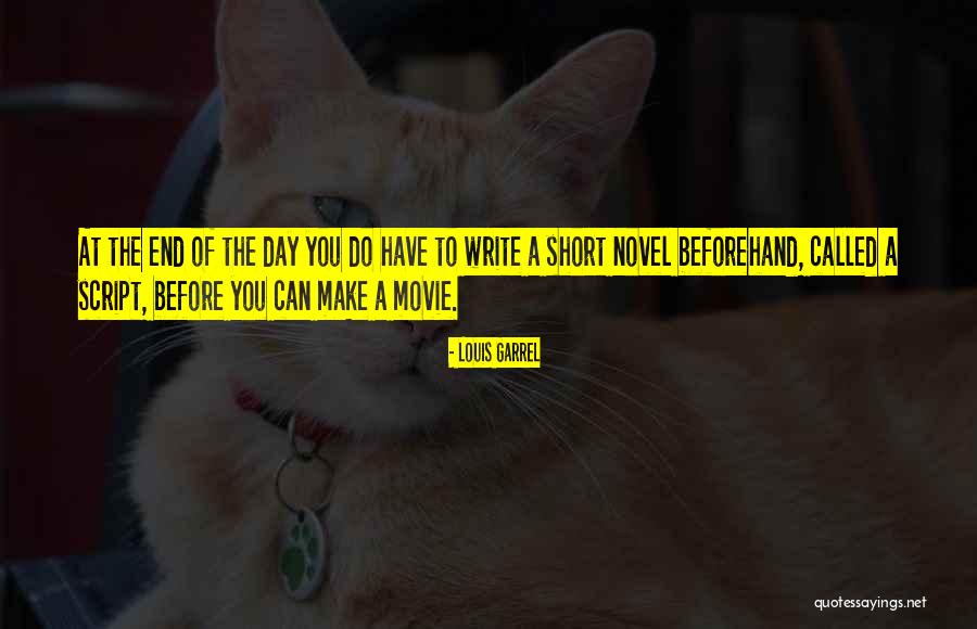Movie Script Writing Quotes By Louis Garrel Movie Script Writing Quotes By Louis Garrel