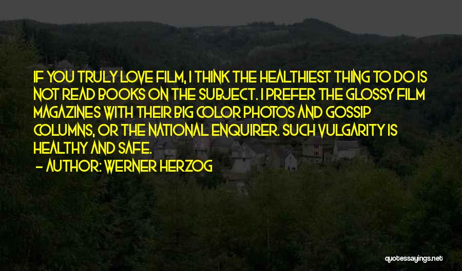 Movies And Love Quotes By Werner Herzog