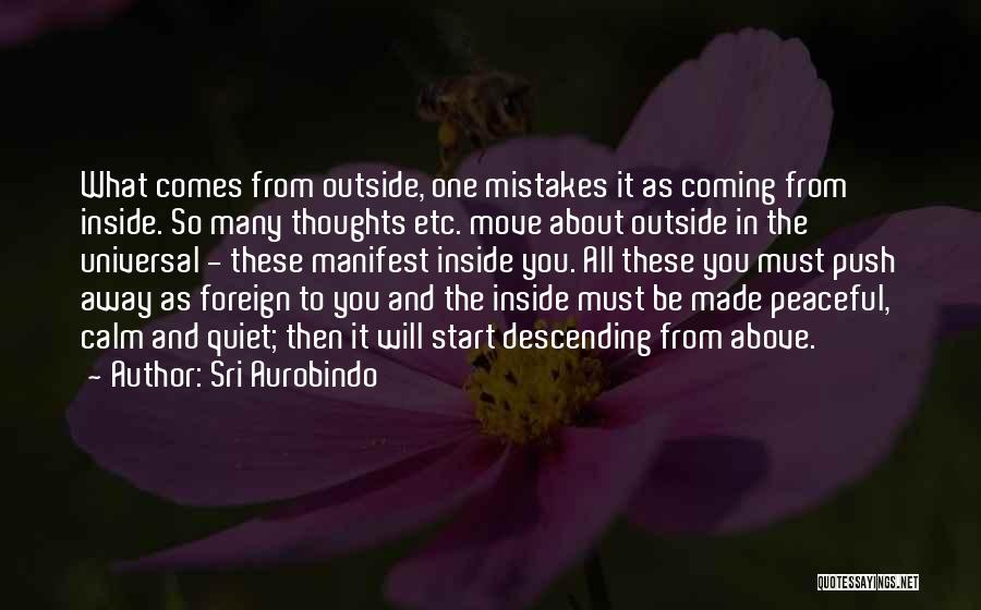 Moving Away From Someone Quotes By Sri Aurobindo
