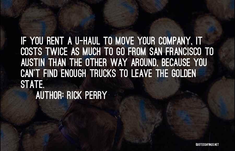 Moving Costs Quotes By Rick Perry