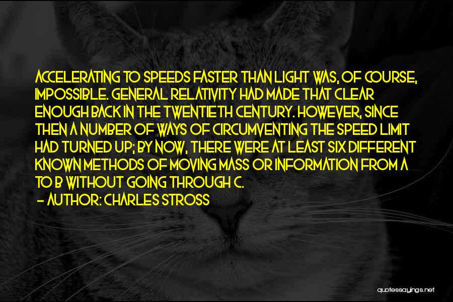 Moving Faster Quotes By Charles Stross