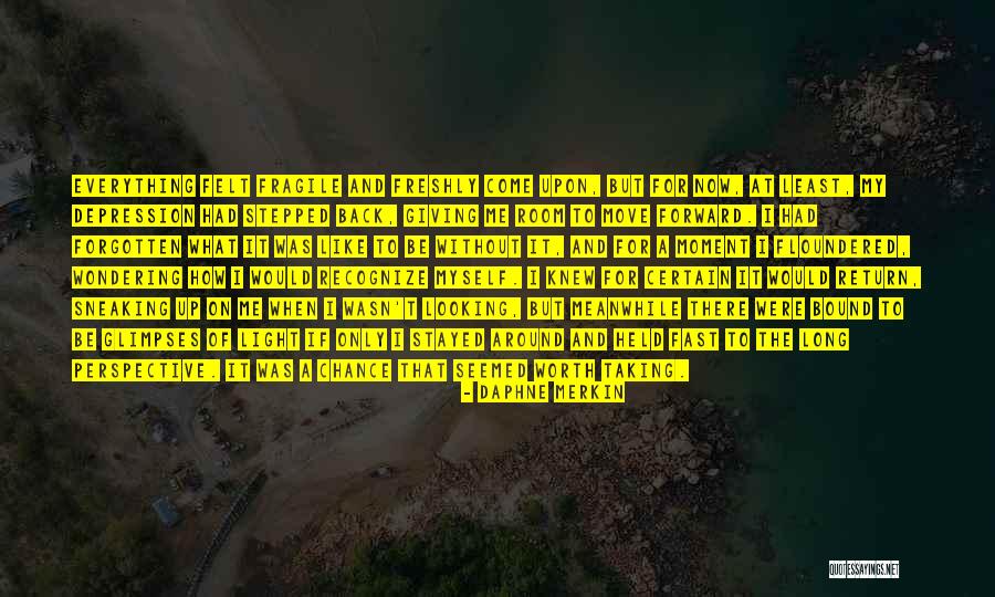 Moving Forward And Not Looking Back Quotes By Daphne Merkin Moving Forward And Not Looking Back Quotes By Daphne Merkin