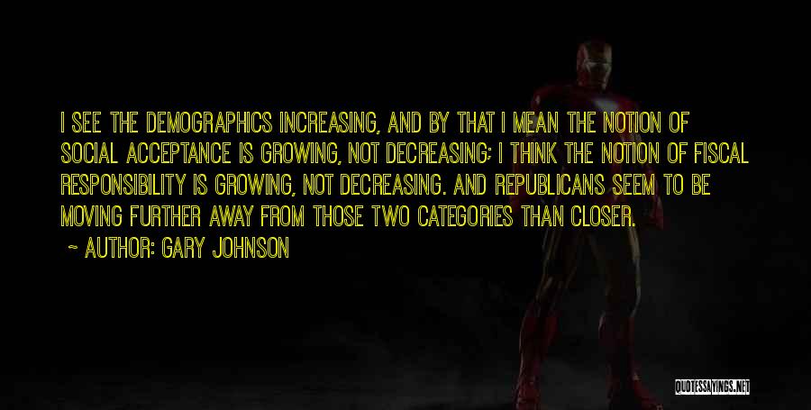 Moving Further Quotes By Gary Johnson