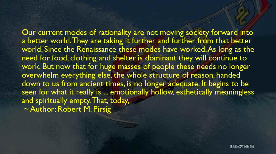 Moving Into The World Quotes By Robert M. Pirsig