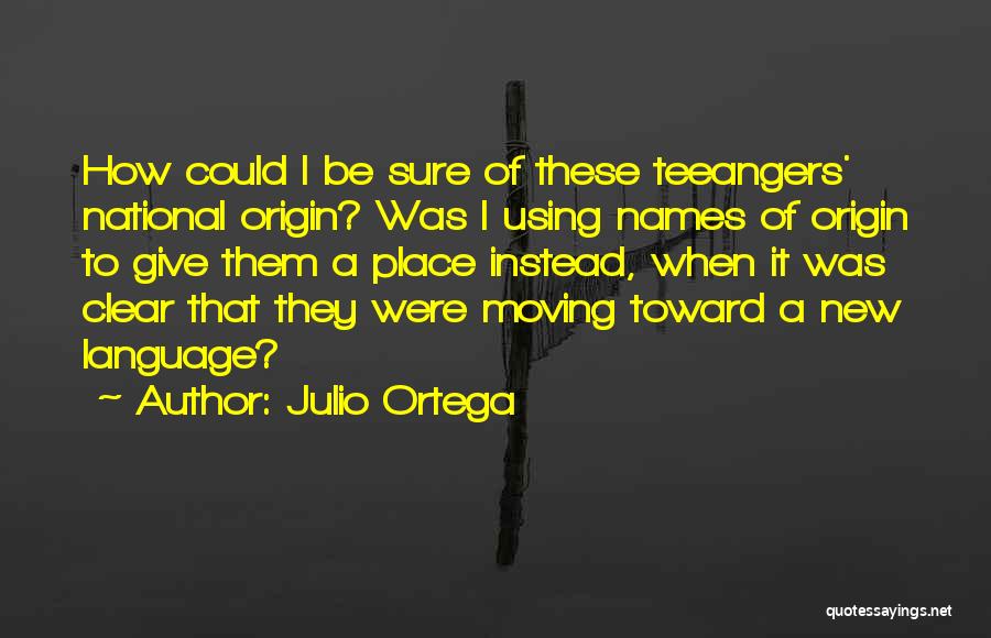 Moving New Place Quotes By Julio Ortega