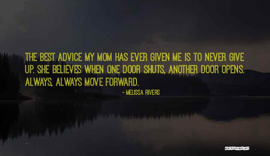 Moving On Advice Quotes By Melissa Rivers Moving On Advice Quotes By Melissa Rivers