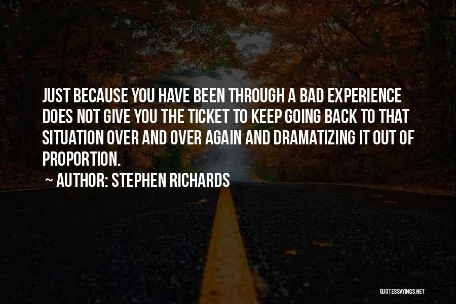 Moving On And Letting Go Quotes By Stephen Richards