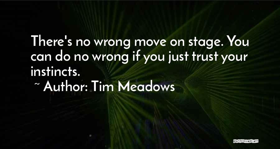 Moving On Stage Quotes By Tim Meadows