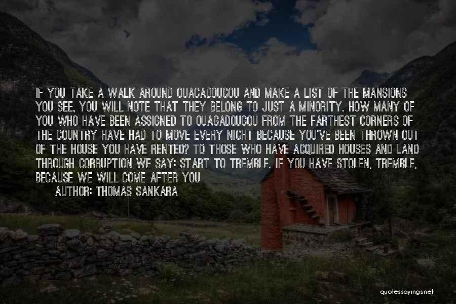 Moving Out Of A House Quotes By Thomas Sankara