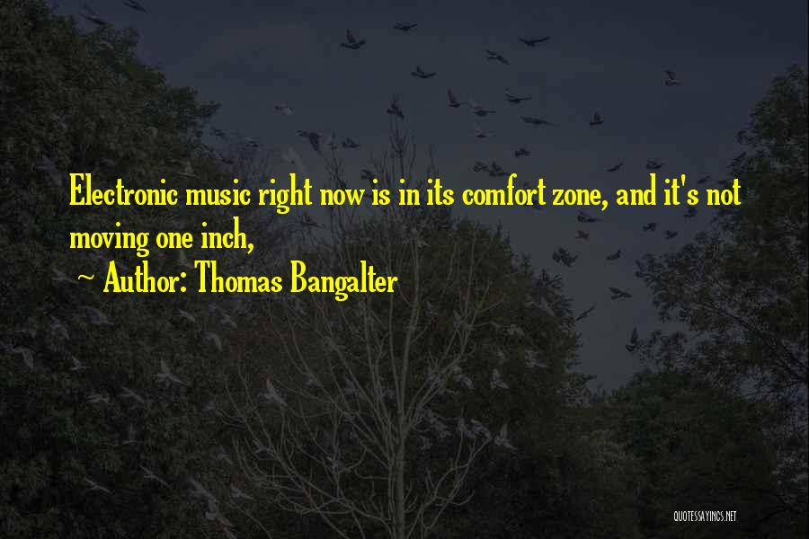 Moving Out Of Comfort Zone Quotes By Thomas Bangalter
