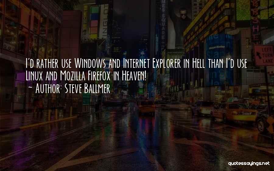 Mozilla Quotes By Steve Ballmer