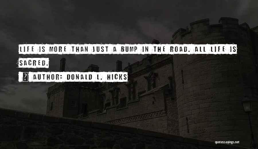 Mr Bump Quotes By Donald L. Hicks