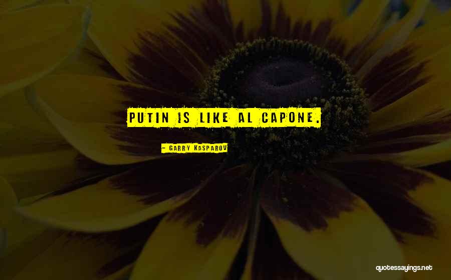 Mr Capone Quotes By Garry Kasparov Mr Capone Quotes By Garry Kasparov