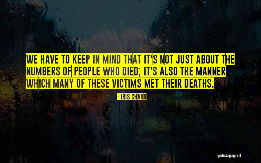 Mr Chang Quotes By Iris Chang