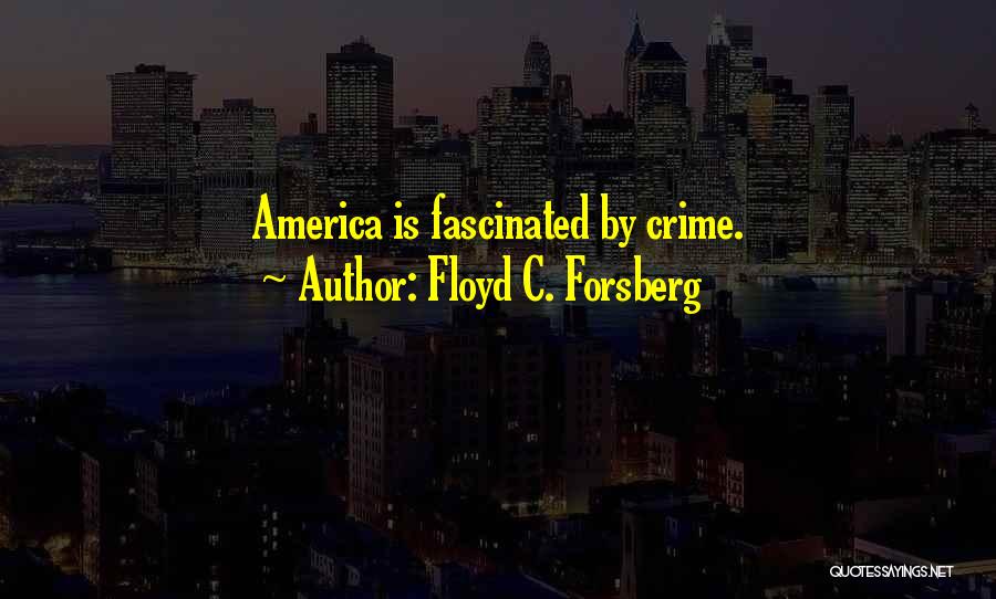 Mr Criminal Quotes By Floyd C. Forsberg