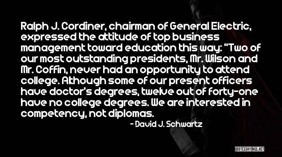 Mr Electric Quotes By David J. Schwartz