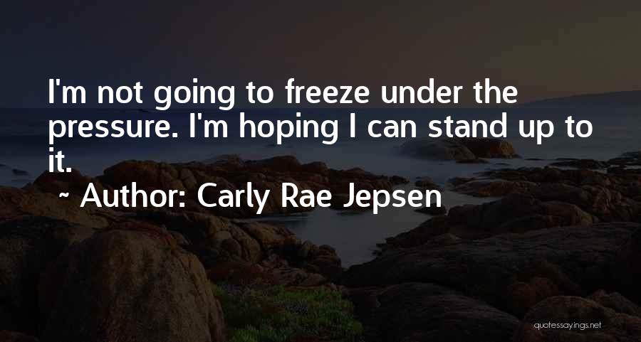 Mr Freeze Quotes By Carly Rae Jepsen