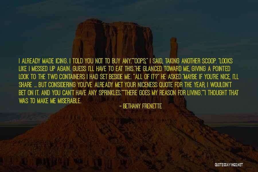 Mr Sprinkles Quotes By Bethany Frenette Mr Sprinkles Quotes By Bethany Frenette