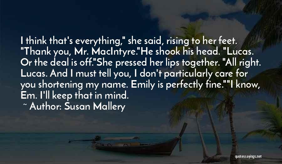 Mr Susan Quotes By Susan Mallery