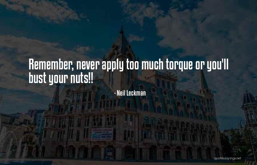 Mr Torque Quotes By Neil Leckman