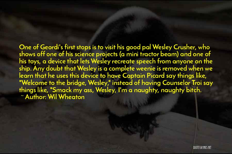 Mr Weenie Quotes By Wil Wheaton