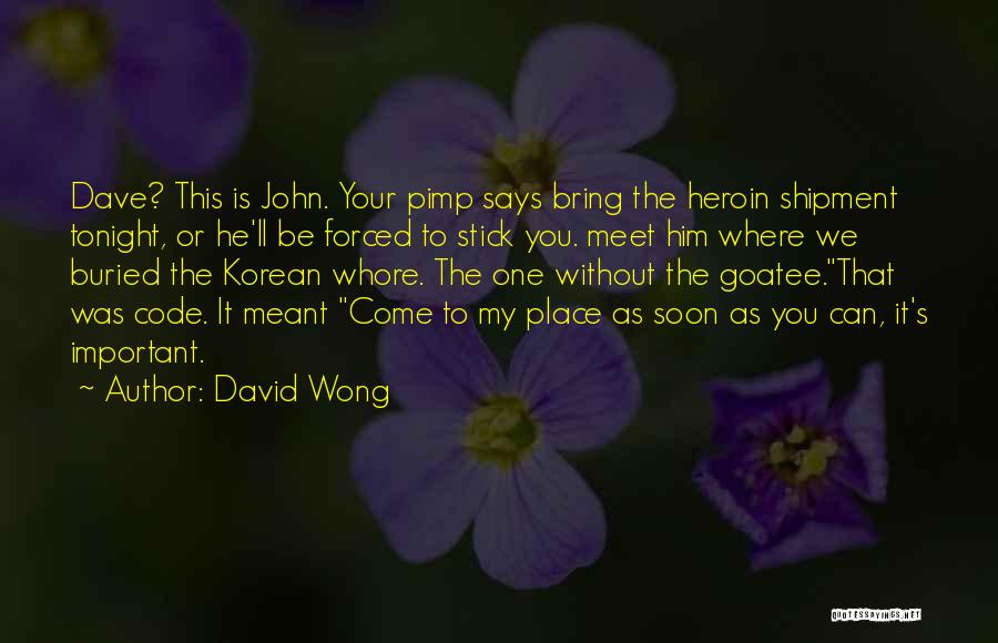 Mr Wong Quotes By David Wong