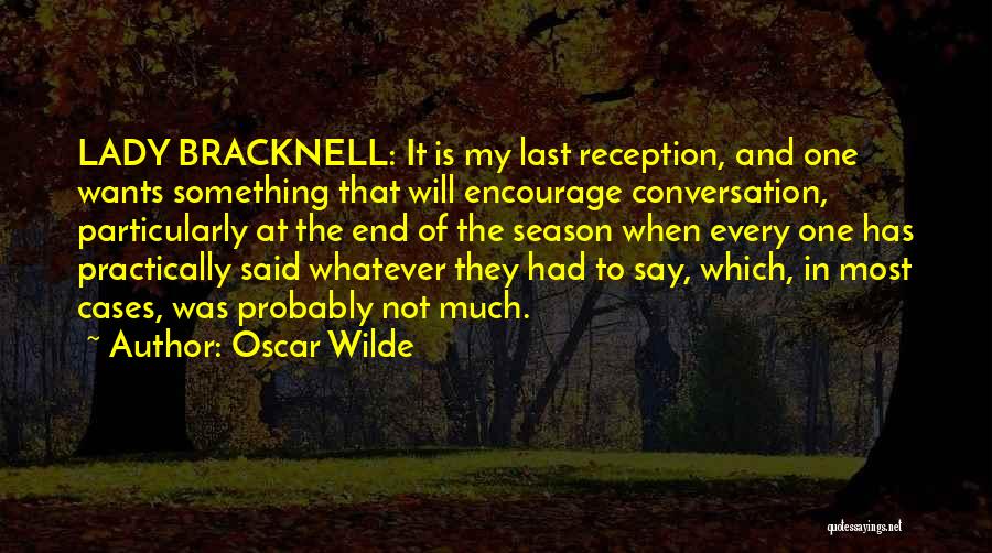 Mrs Bracknell Quotes By Oscar Wilde