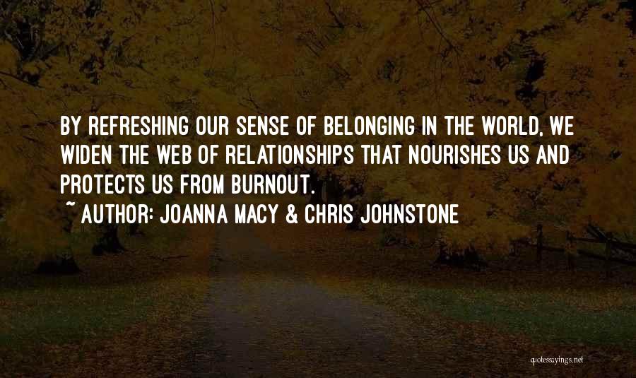 Mrs Johnstone Quotes By Joanna Macy & Chris Johnstone